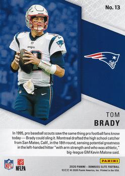 2020 Donruss Elite - Spellbound Green #13 Tom Brady Back