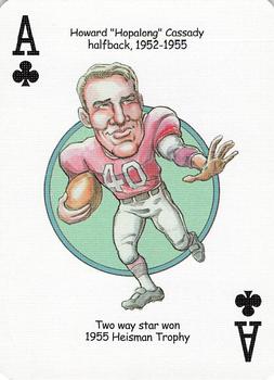 2005 Hero Decks Ohio State Buckeyes Football Heroes Playing Cards #A♣ Howard Cassady Front