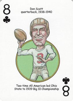 2005 Hero Decks Ohio State Buckeyes Football Heroes Playing Cards #8♣ Don Scott Front