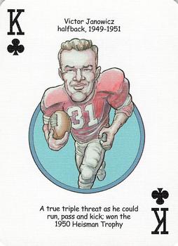 2005 Hero Decks Ohio State Buckeyes Football Heroes Playing Cards #K♣ Vic Janowicz Front