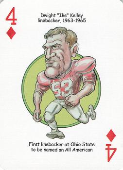 2005 Hero Decks Ohio State Buckeyes Football Heroes Playing Cards #4♦ Ike Kelley Front