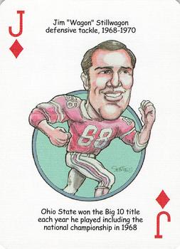 2005 Hero Decks Ohio State Buckeyes Football Heroes Playing Cards #J♦ Jim Stillwagon Front