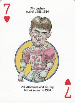 2005 Hero Decks Ohio State Buckeyes Football Heroes Playing Cards #7♥ Jim Lachey Front