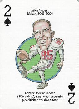 2005 Hero Decks Ohio State Buckeyes Football Heroes Playing Cards #2♠ Mike Nugent Front