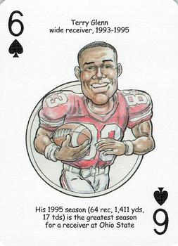 2005 Hero Decks Ohio State Buckeyes Football Heroes Playing Cards #6♠ Terry Glenn Front