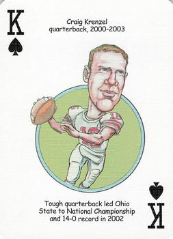 2005 Hero Decks Ohio State Buckeyes Football Heroes Playing Cards #K♠ Craig Krenzel Front