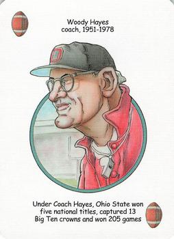 2005 Hero Decks Ohio State Buckeyes Football Heroes Playing Cards #NNO Woody Hayes Front