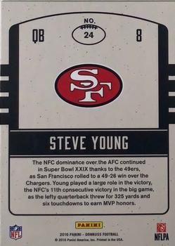 2016 Donruss - Legends of the Fall Red Foil #24 Steve Young Back