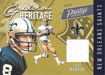 2020 Panini Prestige - Gridiron Heritage Xtra Points Blue #GH-AM Archie Manning Front