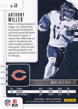 2020 Panini Absolute #56 Anthony Miller Back