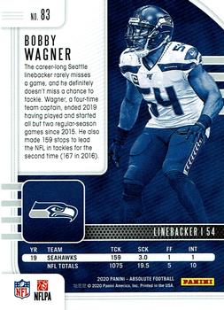 2020 Panini Absolute #83 Bobby Wagner Back