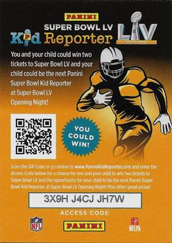 2020 Panini Absolute #NNO Super Bowl LV Kid Reporter Front