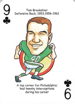 2015 Hero Decks Philadelphia Eagles Football Heroes Playing Cards #9♣ Tom Brookshier Front