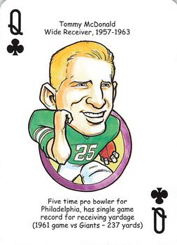 2015 Hero Decks Philadelphia Eagles Football Heroes Playing Cards #Q♣ Tommy McDonald Front