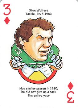 2015 Hero Decks Philadelphia Eagles Football Heroes Playing Cards #3♦ Stan Walters Front