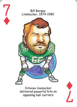 2015 Hero Decks Philadelphia Eagles Football Heroes Playing Cards #7♦ Bill Bergey Front