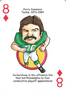 2015 Hero Decks Philadelphia Eagles Football Heroes Playing Cards #8♦ Jerry Sisemore Front