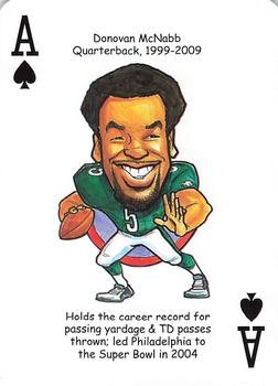 2015 Hero Decks Philadelphia Eagles Football Heroes Playing Cards #A♠ Donovan McNabb Front