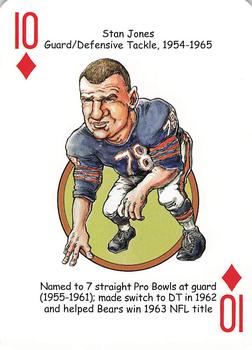 2008 Hero Decks Chicago Bears Football Heroes Playing Cards #10♦ Stan Jones Front