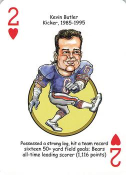 2008 Hero Decks Chicago Bears Football Heroes Playing Cards #2♥ Kevin Butler Front