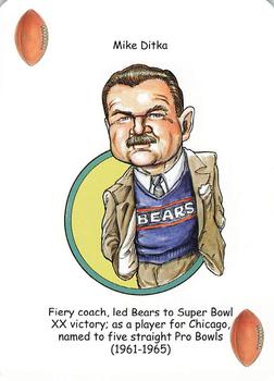 2008 Hero Decks Chicago Bears Football Heroes Playing Cards #NNO Mike Ditka Front