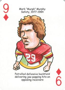 2006 Hero Decks Washington Redskins Football Heroes Playing Cards #9♦ Mark 