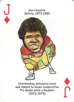 2006 Hero Decks Washington Redskins Football Heroes Playing Cards #J♦ Ken Houston Front