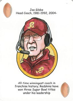 2006 Hero Decks Washington Redskins Football Heroes Playing Cards #NNO Joe Gibbs Front