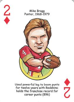 2018 Hero Decks Washington Redskins Football Heroes Playing Cards #2♦ Mike Bragg Front
