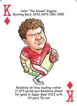 2018 Hero Decks Washington Redskins Football Heroes Playing Cards #K♦ John Riggins Front