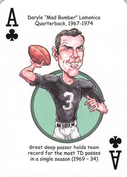 2016 Hero Decks Oakland Raiders Football Heroes Playing Cards #A♣ Daryle Lamonica Front