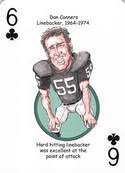 2016 Hero Decks Oakland Raiders Football Heroes Playing Cards #6♣ Dan Conners Front
