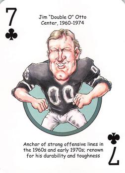 2016 Hero Decks Oakland Raiders Football Heroes Playing Cards #7♣ Jim Otto Front