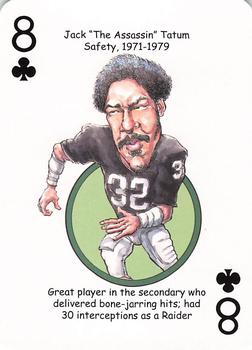 2016 Hero Decks Oakland Raiders Football Heroes Playing Cards #8♣ Jack Tatum Front