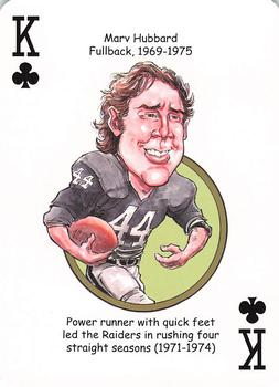 2016 Hero Decks Oakland Raiders Football Heroes Playing Cards #K♣ Marv Hubbard Front