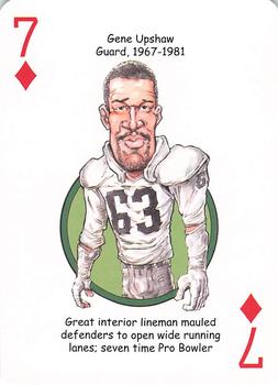 2016 Hero Decks Oakland Raiders Football Heroes Playing Cards #7♦ Gene Upshaw Front