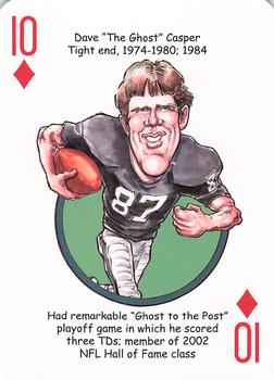 2016 Hero Decks Oakland Raiders Football Heroes Playing Cards #10♦ Dave Casper Front