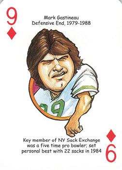 2006 Hero Decks New York Jets Football Heroes Playing Cards #9♦ Mark Gastineau Front