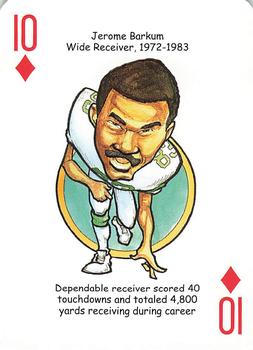 2006 Hero Decks New York Jets Football Heroes Playing Cards #10♦ Jerome Barkum Front