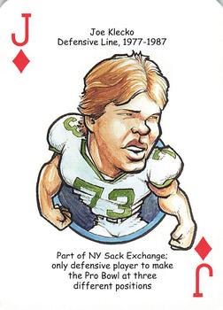 2006 Hero Decks New York Jets Football Heroes Playing Cards #J♦ Joe Klecko Front
