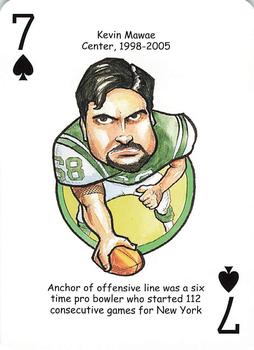 2006 Hero Decks New York Jets Football Heroes Playing Cards #7♠ Kevin Mawae Front