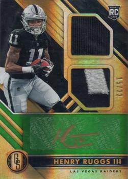 2020 Panini Gold Standard - Rookie Jersey Autographs Double Premium #257 Henry Ruggs III Front
