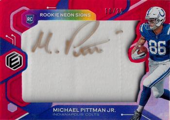 2020 Panini Elements - Rookie Neon Material Signs Standard #RNS-MP Michael Pittman Jr. Front