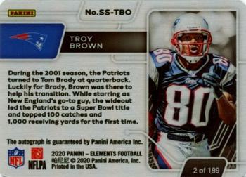 2020 Panini Elements - Steel Signatures #SS-TBO Troy Brown Back