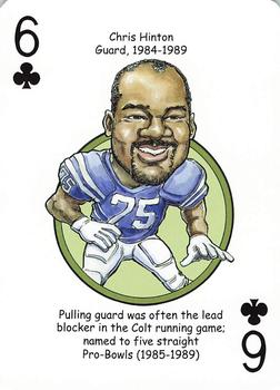 2014 Hero Decks Indianapolis Colts Football Heroes Playing Cards #6♣ Chris Hinton Front