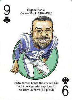 2014 Hero Decks Indianapolis Colts Football Heroes Playing Cards #9♣ Eugene Daniel Front