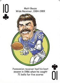 2014 Hero Decks Indianapolis Colts Football Heroes Playing Cards #10♣ Matt Bouza Front