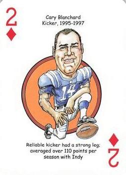 2014 Hero Decks Indianapolis Colts Football Heroes Playing Cards #2♦ Cary Blanchard Front