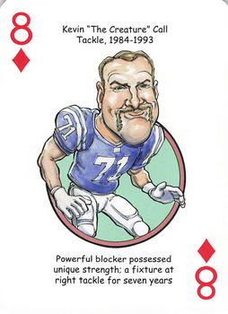 2014 Hero Decks Indianapolis Colts Football Heroes Playing Cards #8♦ Kevin Call Front