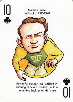 2006 Hero Decks Green Bay Packers Football Heroes Playing Cards #10♣ Clarke Hinkle Front